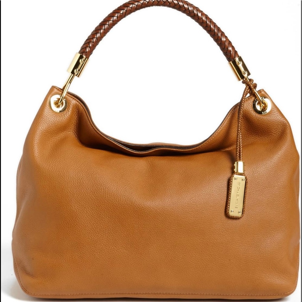 Michael Kors Skorpios pebbled leather hobo